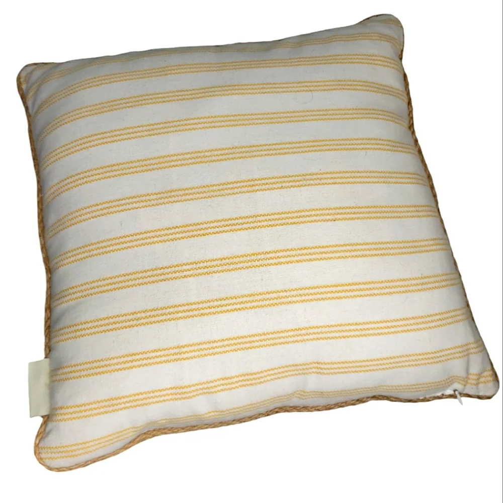 Farmcore The Prarie Rachel Ashwell Sunflower Stripes Cabin Shabby Boho Pillow